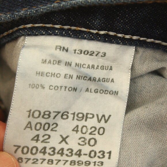 Rustler Straight Leg Men's Jeans Size 42 X 30 100% Cotton - Picture 5 of 7